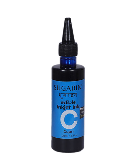 Sugarin Edible Inkjet Ink | Thermal Head | Cyan | 100ml