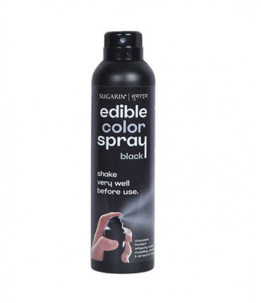 Sugarin Edible Color Spray | Black | 200ml