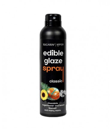 Sugarin Edible Glaze Spray Classic |  Chocolate Sugarflower and leaves isomalt and many more | 180ml