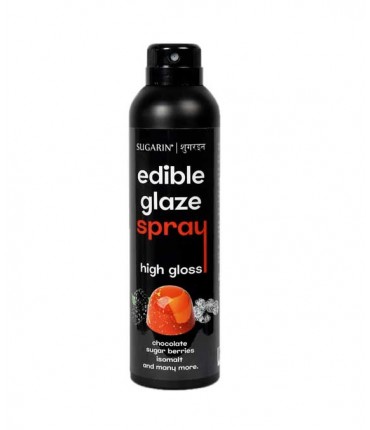 Sugarin Edible Glaze Spray High Gloss |  Chocolate Sugar Berries Isomalt and Many More | 180ml